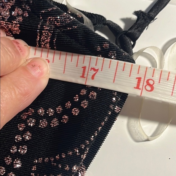 Jump Elegant Black and Bronze glittery formal Dress - stunning-Sz 7/8 - Picture 10 of 13